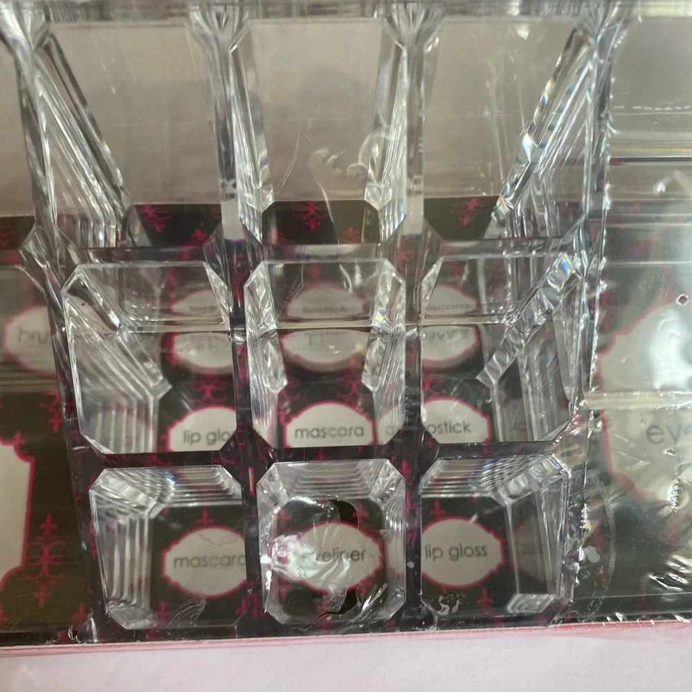 2 Clear Acrylic Make-Up Toiletry Organizers New with Tags